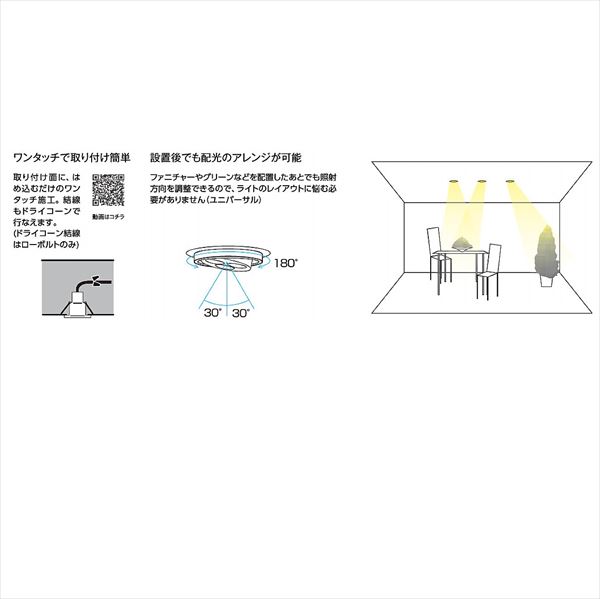 タカショー ユニバーサルダウンライト 100V 1型 HFJ-D01B #75311600 ブラウン