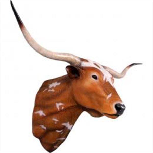 FRP ロングホーン / Texas Long Horn fr160122 『動物園オブジェ アニマルオブジェ 店舗・ホテル向け』 