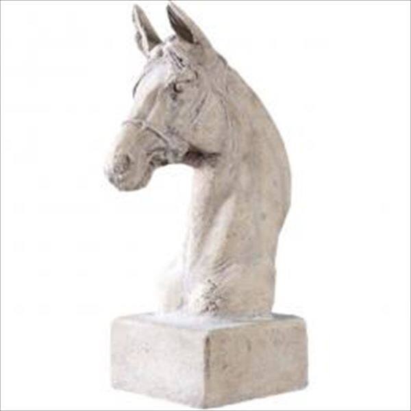 FRP 馬の頭部・台付き / Horse Head on Base Small fr020506RS 『美術オブジェ アニマルオブジェ 店舗・ホテル向け』 