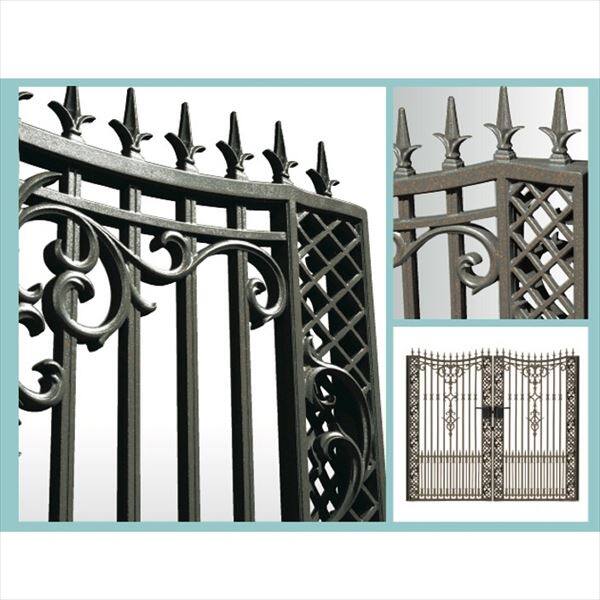 三協アルミ 門扉 ビアンソード 両開きセット 門柱タイプ 0916 スポットグレー（SHI） スポットグレー（SHI）