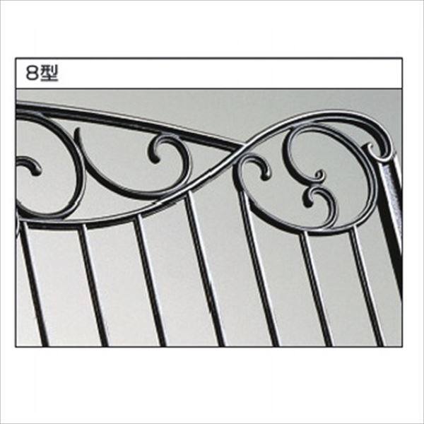 三協アルミ 門扉 キャスリート 8型 両開きセット 門柱タイプ 0812 