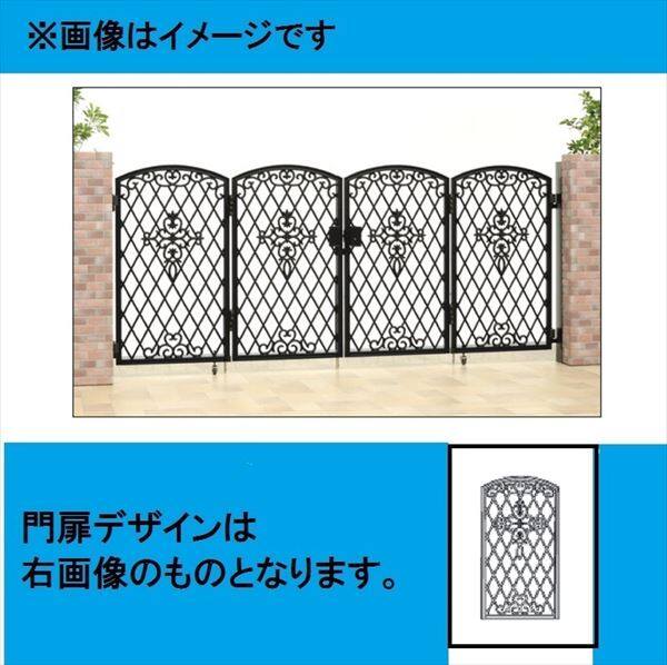 四国化成 アルディ門扉1型 柱仕様 0812 片開き マロンブラウン-