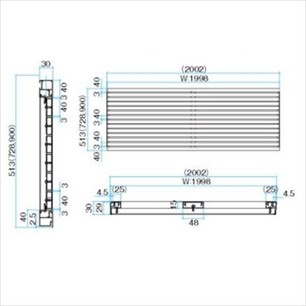 タカショー　エバーアートフェンス　密横板貼　40幅　フェンス本体(1枚)　2010 