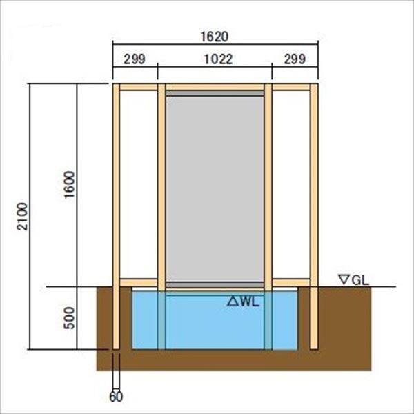 グローベン GBウォーターカーテン 基本セットB (陸上埋設型) C50ML500B 