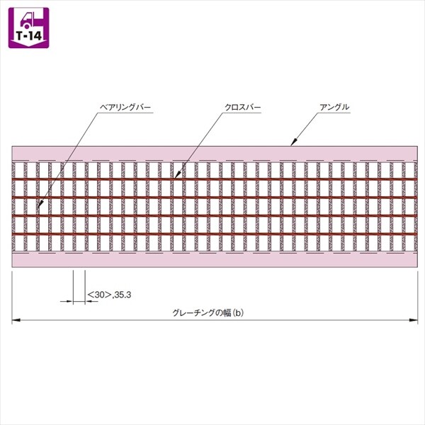 中部コーポレーション　側溝用　U字溝用溝蓋　適用荷重T-14　VG5U 25-12 