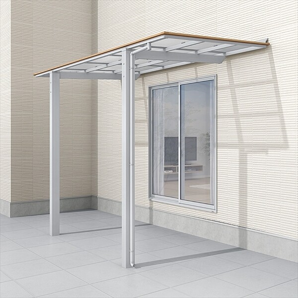 リクシル フーゴ F ロング柱 テラスタイプ 18-29型 マテリアルカラー 熱線吸収ポリカーボネート 