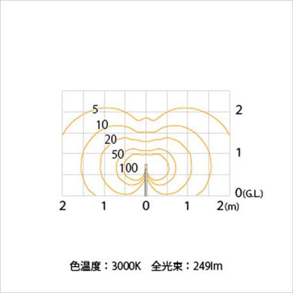 タカショー シンプルポールライト（100V） シンプルLED ポールライト 11型 人感センサー(ON/OFFタイプ)付 #61874300 HFD-D05SA ステンレス