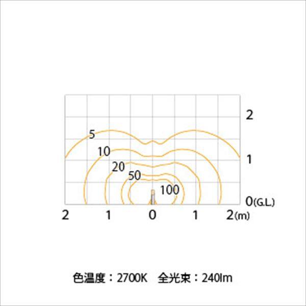 タカショー シンプルポールライト（100V） シンプルLED ポールライト 13型 #61877400 HFD-L03SA ステンレス