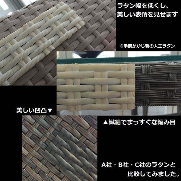 かじ新 RAUCORD ELBA ソファ 2シート 『ガーデンチェア ガーデンファニチャー』 ＊クッション料金含みます ダークブラウン