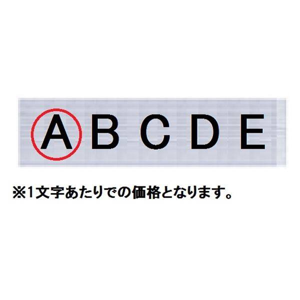 ナスタ ルームナンバー 切文字タイプ アルファベット 1文字 ヨコ型 KS-NC-1 