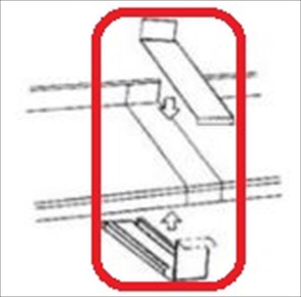 岩井工業所 アプローチ　オプション  ジョイント　ガルバリウム鋼板製  (2本以上連結用) ＊本体と同時購入価格　『ひさし』 