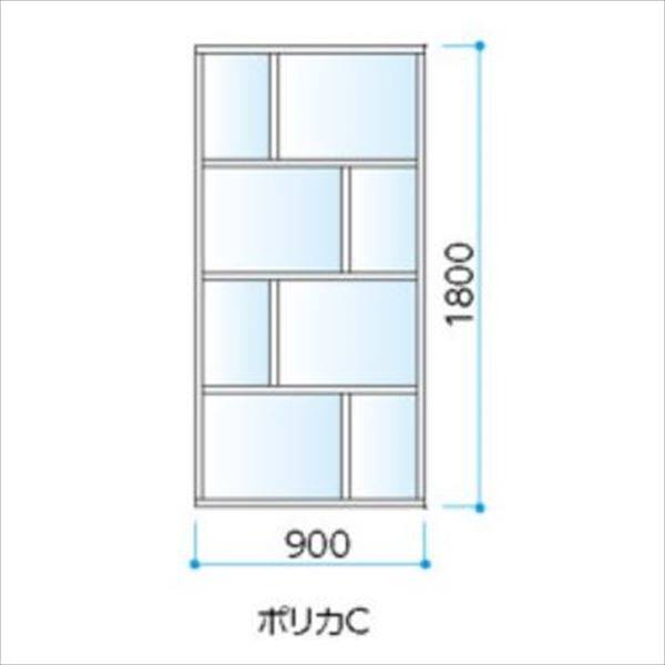 タカショー　エバースクリーン　ポリカCタイプ　W900×H1800　ラッピングカラー　※受注生産品 