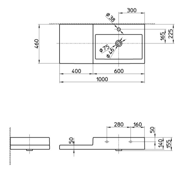 三栄水栓製作所 LAUFEN 洗面器 SL818431-W-104 