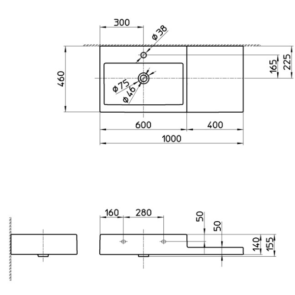 三栄水栓製作所 LAUFEN 洗面器 SL818432-W-104 