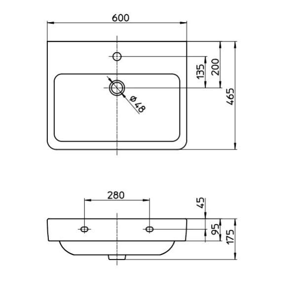 三栄水栓製作所 LAUFEN 洗面器 SL810963-W-104 