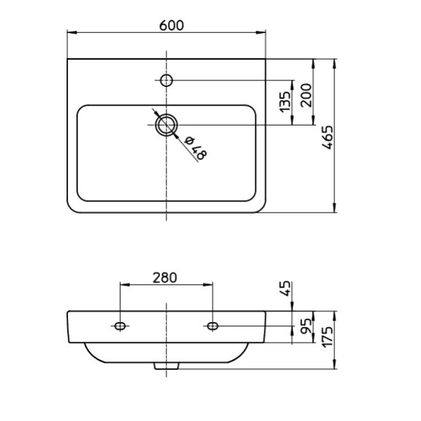 三栄水栓製作所 LAUFEN 洗面器 SL810963-W-104 