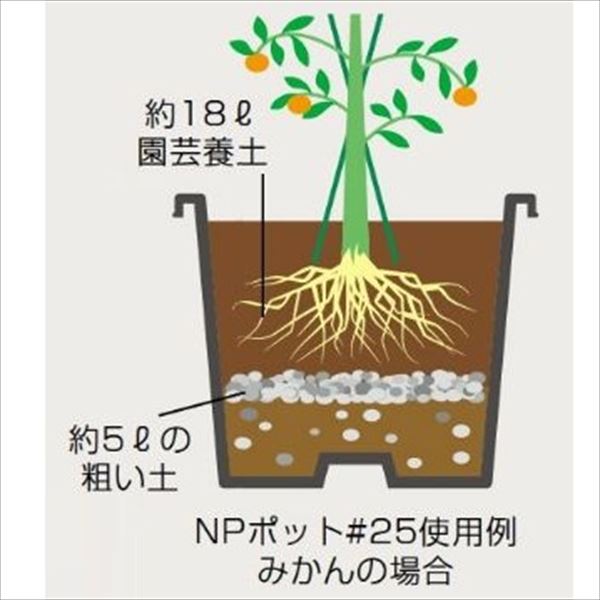 DICプラスチック NPポット ＃25 黒 [10個セットでお買い得！] 