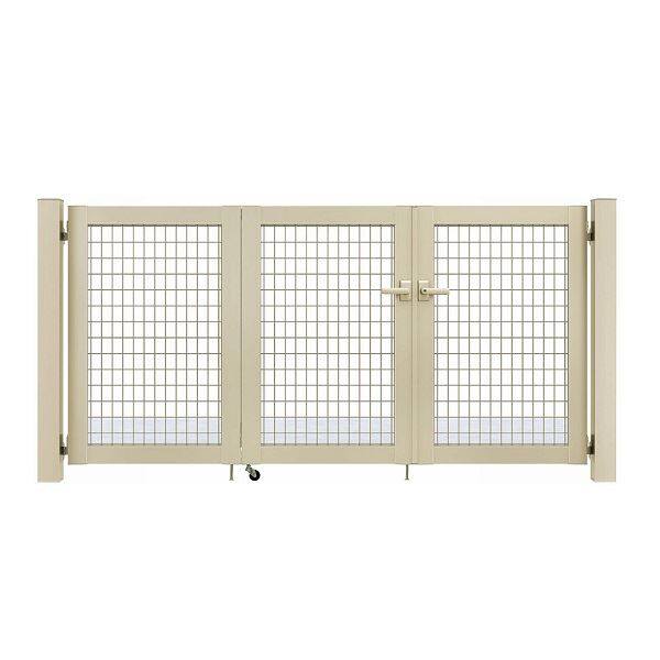YKKAP シンプレオ門扉 M1型 3枚折戸セット 門柱仕様 09-12 YKKAP シンプレオ門扉 M1型 3枚折戸セット 門柱仕様 09-12