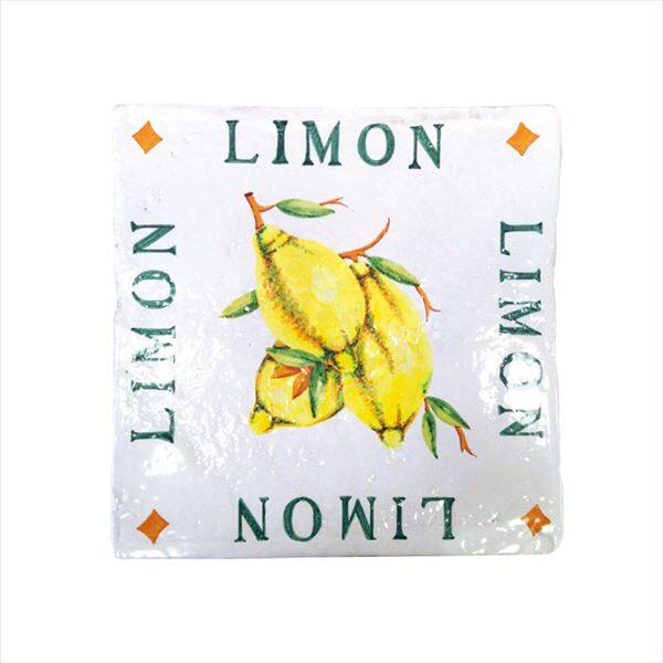 オンリーワン スペイン壁面化粧タイル ティピカルスパニッシュデザインタイル（手描き） レモン HJ2-ALTLE 1枚入り 