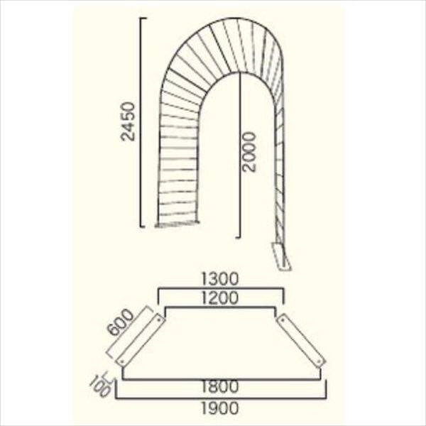 ジャービス商事 ガーデンアーチ ピーコックアーチ 36455 『アーチ・パーゴラ』 