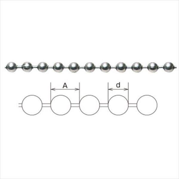 水本機械製作所 装飾用チェーン ステンレスボールチェーン 玉径4.5mm 4.5-R ＊価格は1m単価で商品は1本もので納品です 