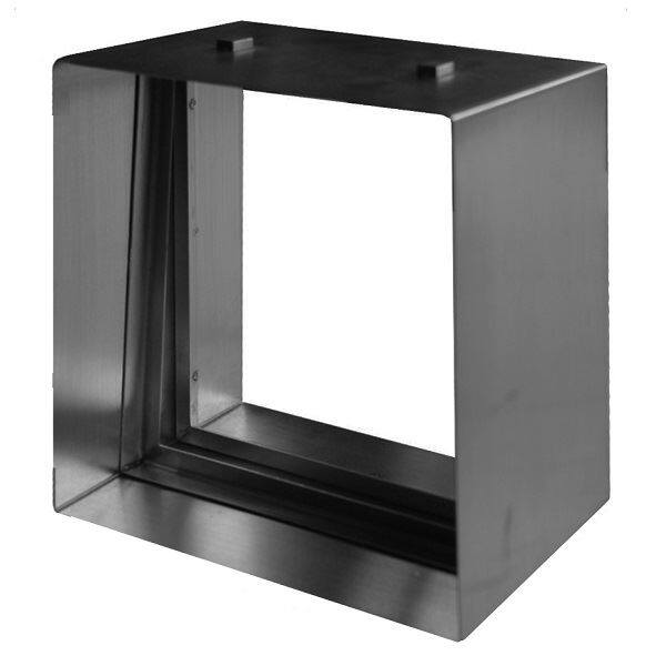 セブンホーム ステンドグラス ピュアグラス オプション Dサイズ 専用ステンレス枠 ブラック 『単品価格』 