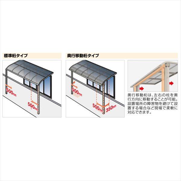 四国化成 バリューテラスE Rタイプ 連棟セット 標準桁タイプ 標準高 1間（1820mm）×5尺（1475mm） LVR-EK1815  熱線吸収ポリカ板(クリアマット) ※単体購入不可 - キロ本店