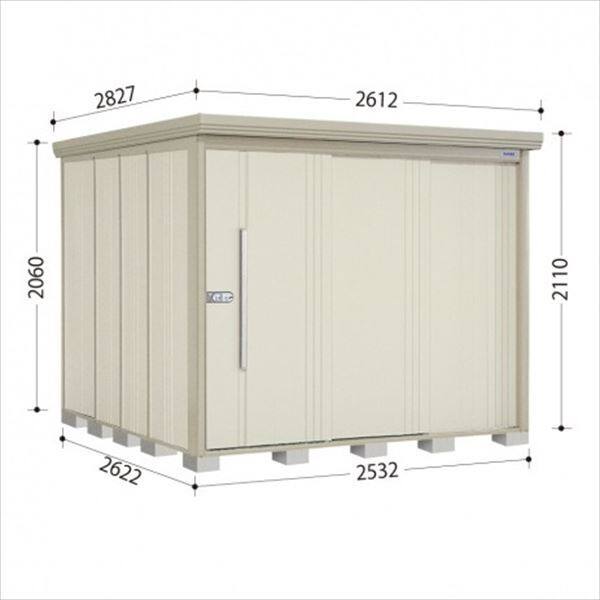 ND-2526 田窪工業所 タクボ物置 ND／ストックマン 棚無し仕様 標準屋根 一般型 ムーンホワイト