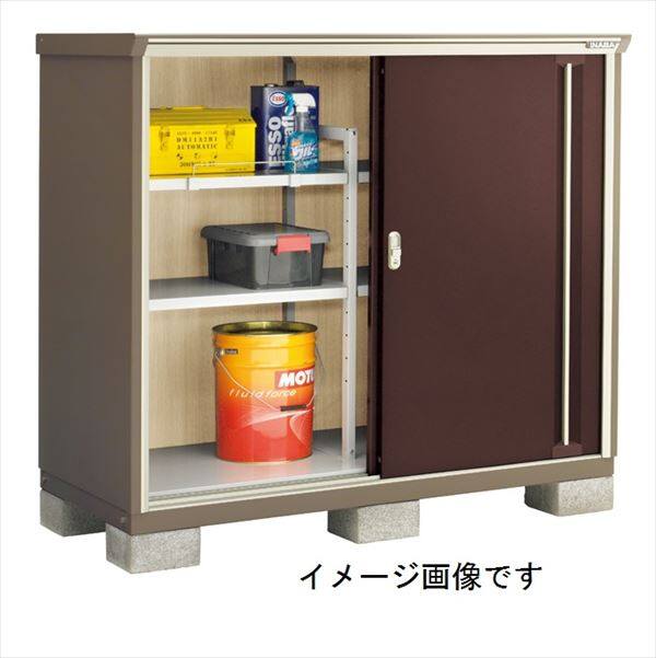 『配送は関東・東海限定』イナバ物置　KMW／ナイソーシスター　KMW-157C CB　全面棚タイプ　 CB(クラシックブラウン)