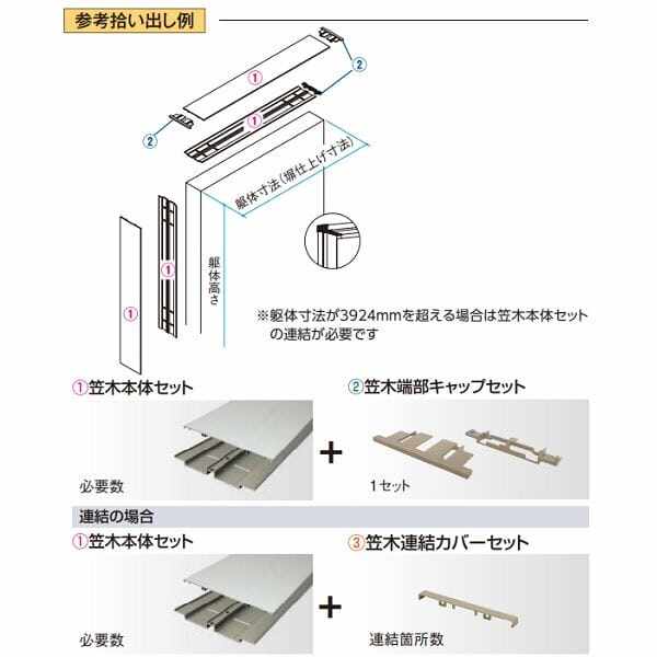 タカショー エバーアートウッド笠木 スリムライン オプション 笠木90°コーナーセット 210幅用 『DIY部材』 アルミカラー