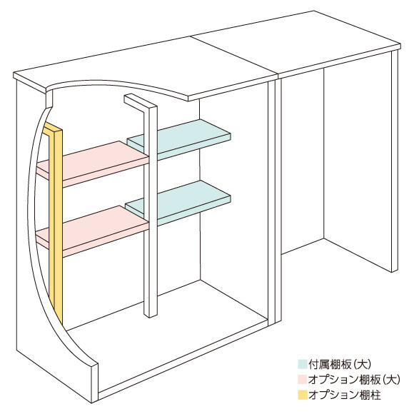EL-2217+M15(GK) サンキン物置 L'espace レスパス 中・大型物置 一般型 【エリア限定価格】 ギングロ