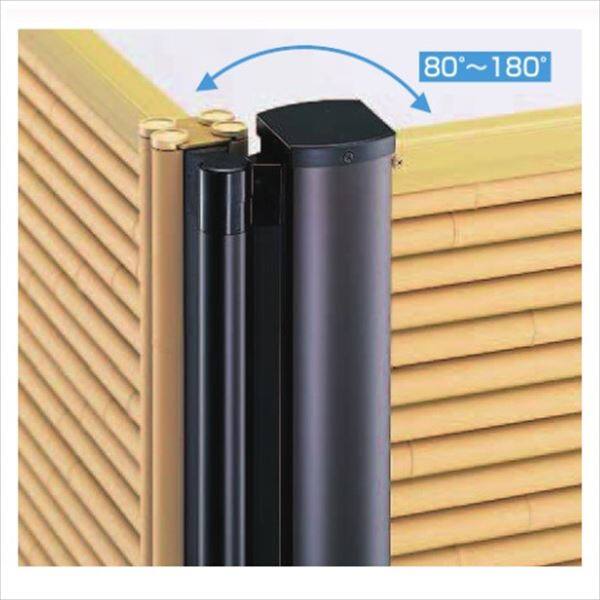 YKK 竹垣風フェンス オプション 間仕切柱 T100 目隠し角柱 真竹調 