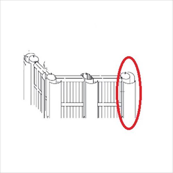 三協アルミ 樹脂竹垣 紗更 建仁寺垣 独立施工タイプ(間仕切支柱タイプ) 柱カバーセット (1本） （柱カバー付き仕様） 1818 竹柄（TG） 