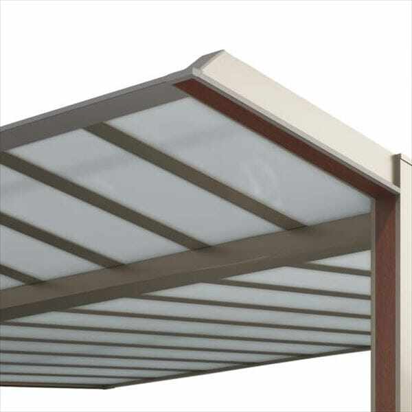 【法人様限定商品 個人宅・現場配送不可】四国化成 マイルーフ7 基本セット(単独用) 熱線吸収ポリカーボネート版仕様 アルミカラー CＫ色 ＭＲ7E-K2031SCK 『休憩所・喫煙所タイプ』 