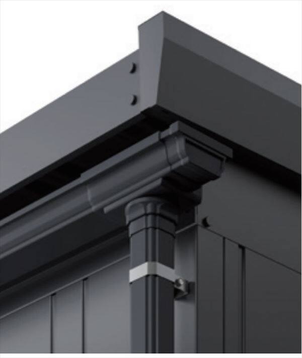 イナバ物置　アルシア オプション　雨とい　高さ：H(ハイルーフ)　間口3130mm　一棟目 独立用　※アルシア本体と同時購入価格 