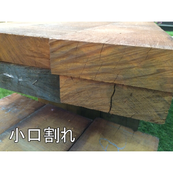 セランガンバツ製ミニ枕木 ラフ材/無塗装品 10本セット 50mm×200mm×2000mm SM-502002000-10 