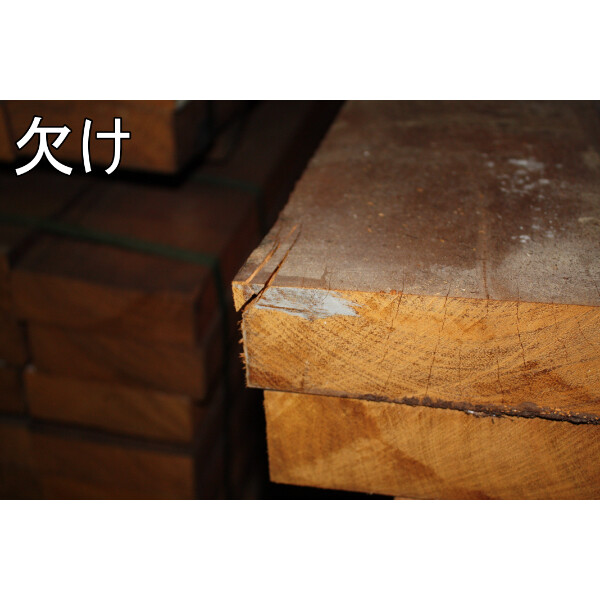 セランガンバツ製ミニ枕木 ラフ材/無塗装品 10本セット 50mm×200mm×2000mm SM-502002000-10 