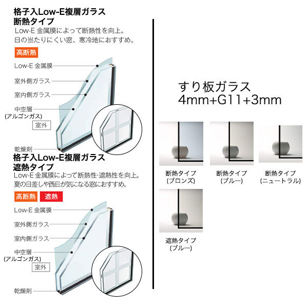 【YKKAP正規ガラス使用】YKK YKKAP マドリモ 内窓 プラマードU 引違い窓(2枚建) 格子入Low-E複層 ガス入ガラス すり板ガラス 4mm+G11+3mm 幅 550mm ～ 1000mm 高さ 267mm ～ 800mm『 内窓 二重窓 diy 防音 樹脂窓 』 