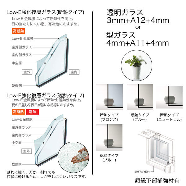 【YKKAP正規ガラス使用】YKK YKKAP マドリモ 内窓 プラマードU 浴室仕様 引違い窓(2枚建) ユニットバス納まり Low-E強化複層ガラス 額縁下部補強材有 透明 3mm+A12mm+4mm / 型 4mm+A11+4mm 幅 550mm ～ 1000mm 高さ 1201mm ～ 1300mm 