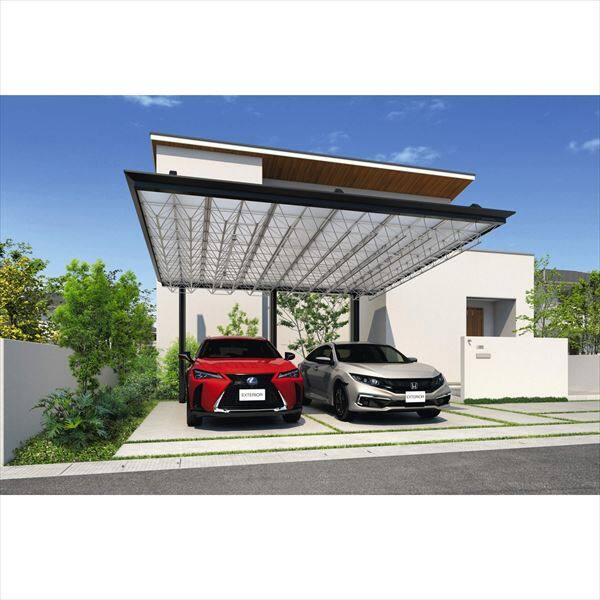 【商品のみ】 三協アルミ M.シェード2 上吊りタイプ 後方支持 5847 H26 熱線吸収ポリカーボネート板 or 熱線遮断ポリカーボネート板 カーポート 2台用 積雪20cmまで 耐風圧強度38m/s相当 