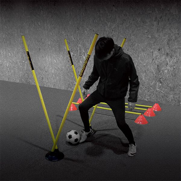 フットボールギア トレーニングポール training pole 33mm(杭付き) 10本セット TK-ZAG-04 『サッカー 練習』 
