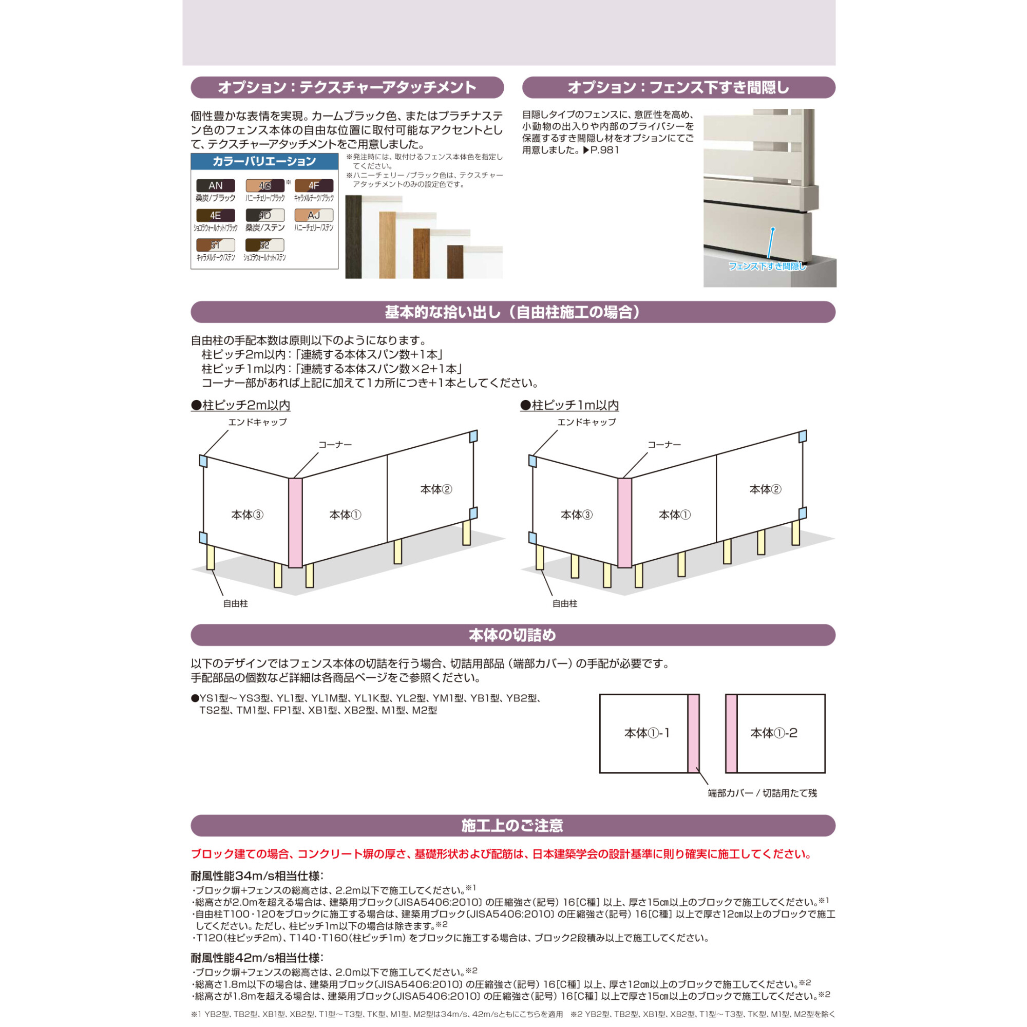 YKK YKKAP シンプレオフェンス 13F型 T80 本体 『アルミ フェンス 高さ80cm 横ルーバー 目隠し 屋外 柵 庭 外構 境界』 