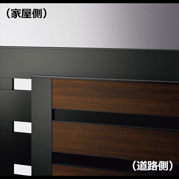 YKKAP ルシアス門扉YS7型 両開き 門柱仕様 09-12 内開き仕様 UME-V-YS7 複合カラー