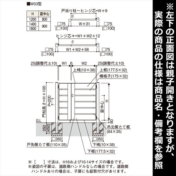 YKKAP ルシアス門扉YS4型 片開き 門柱仕様 07-14 内開き仕様 UME-V-YS4 アルミカラー