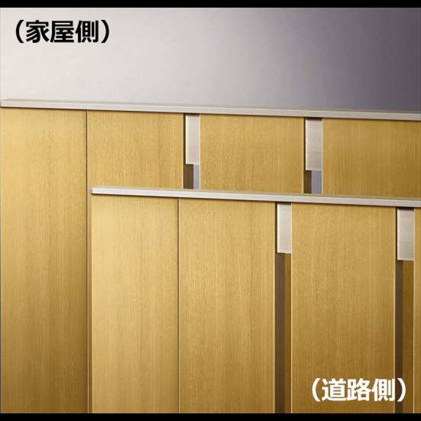 YKKAP ルシアス門扉TS4型 親子開き 門柱仕様 04・10-12 内開き仕様 UME-V-TS4 複合カラー