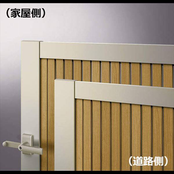 YKKAP ルシアス門扉TS1型 片開き 門柱仕様 08-12 内開き仕様 UME-V-TS1 複合カラー