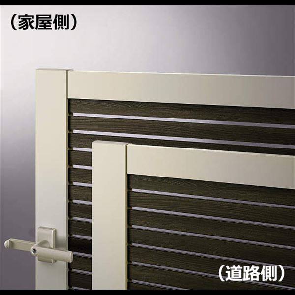 YKKAP ルシアス門扉YS1型 片開き 門柱仕様 07-10 内開き仕様 UME-V-YS1 複合カラー