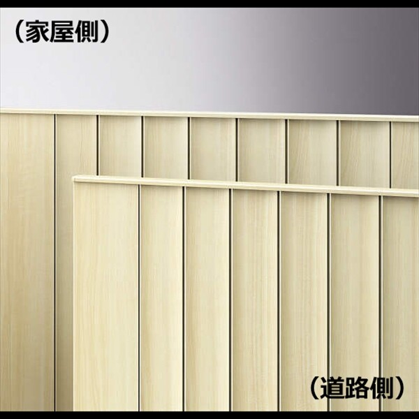 YKKAP ルシアス門扉TM3C型 片開き 門柱仕様 07-14 内開き仕様 UME-V-TM3C 木調カラー(門柱:アルミカラー)