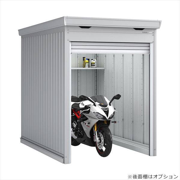 イナバ物置 バイク保管庫 オプション 框(かまち)ドア(ドアクローザー付) 型板強化ガラスタイプ DFG-H(L) 『単品購入価格』 - 1