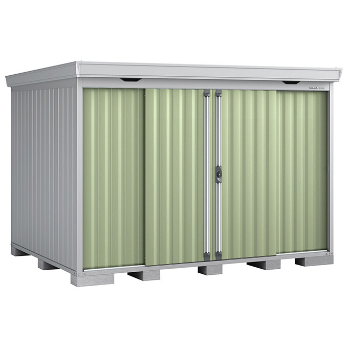 『配送は関東・東海限定』イナバ物置 FS／フォルタ FS-3022H JG ハイルーフ 豪雪型 JG（ジェードグリーン）